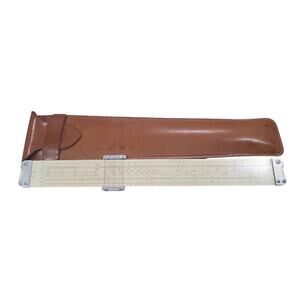 R.C. Pickett Model No. 902 Simplex-Trig Slide Ruler with Leather Carrying Case